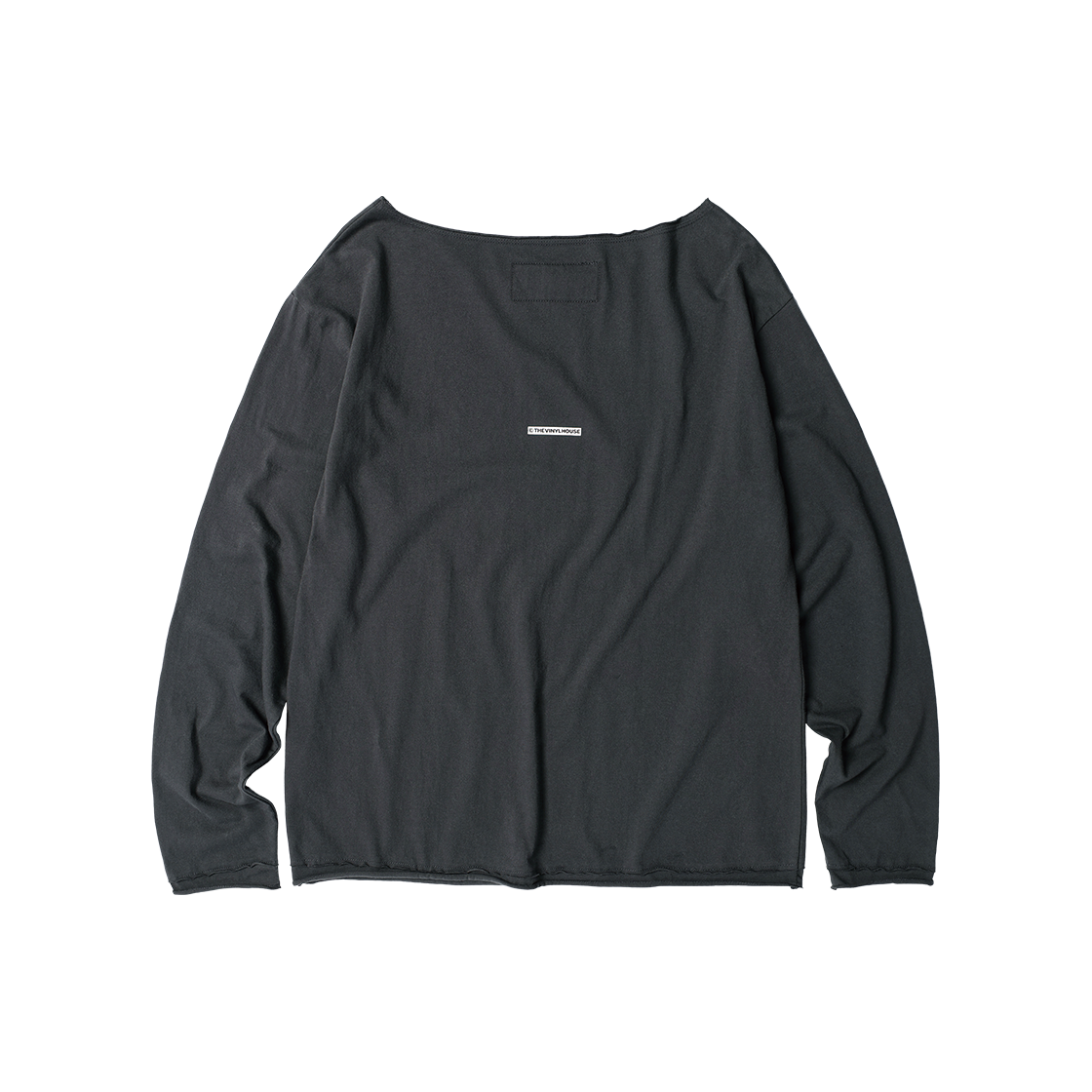 더바이닐하우스 루즈 핏 언밸런스 롱슬리브 티셔츠 차콜(Thevinylhouse Loose Fit Unbalance LS Tee Charcoal) - 2