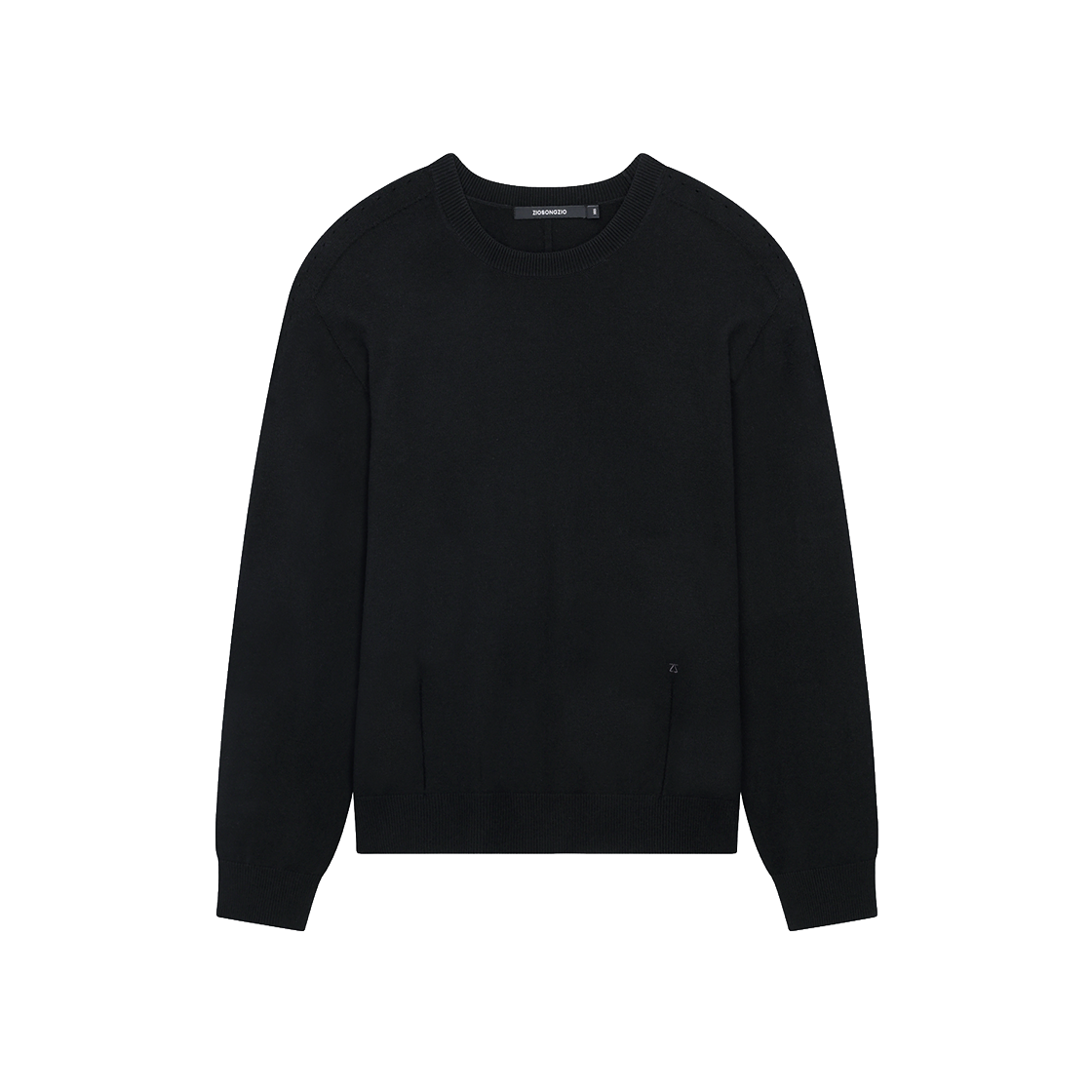 ZI6KT686BK ZIOSONGZIO Timeless Wholegarment Crewneck Knit Black