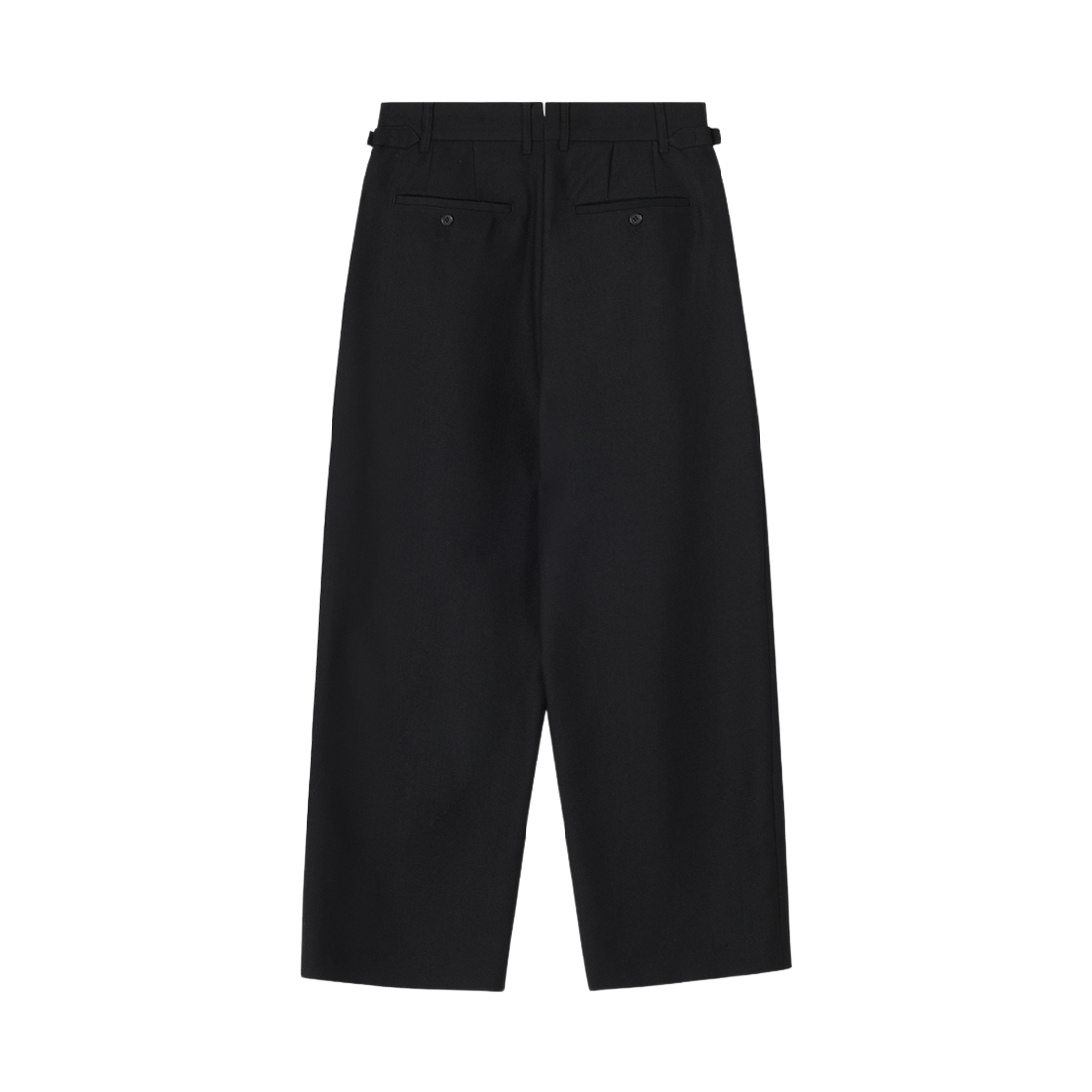 송지오 컬렉션 아티저널 투턱 와이드 팬츠 블랙(SONGZIO COLLECTION Artisanal Two Tuck Wide Pants Black) - 2