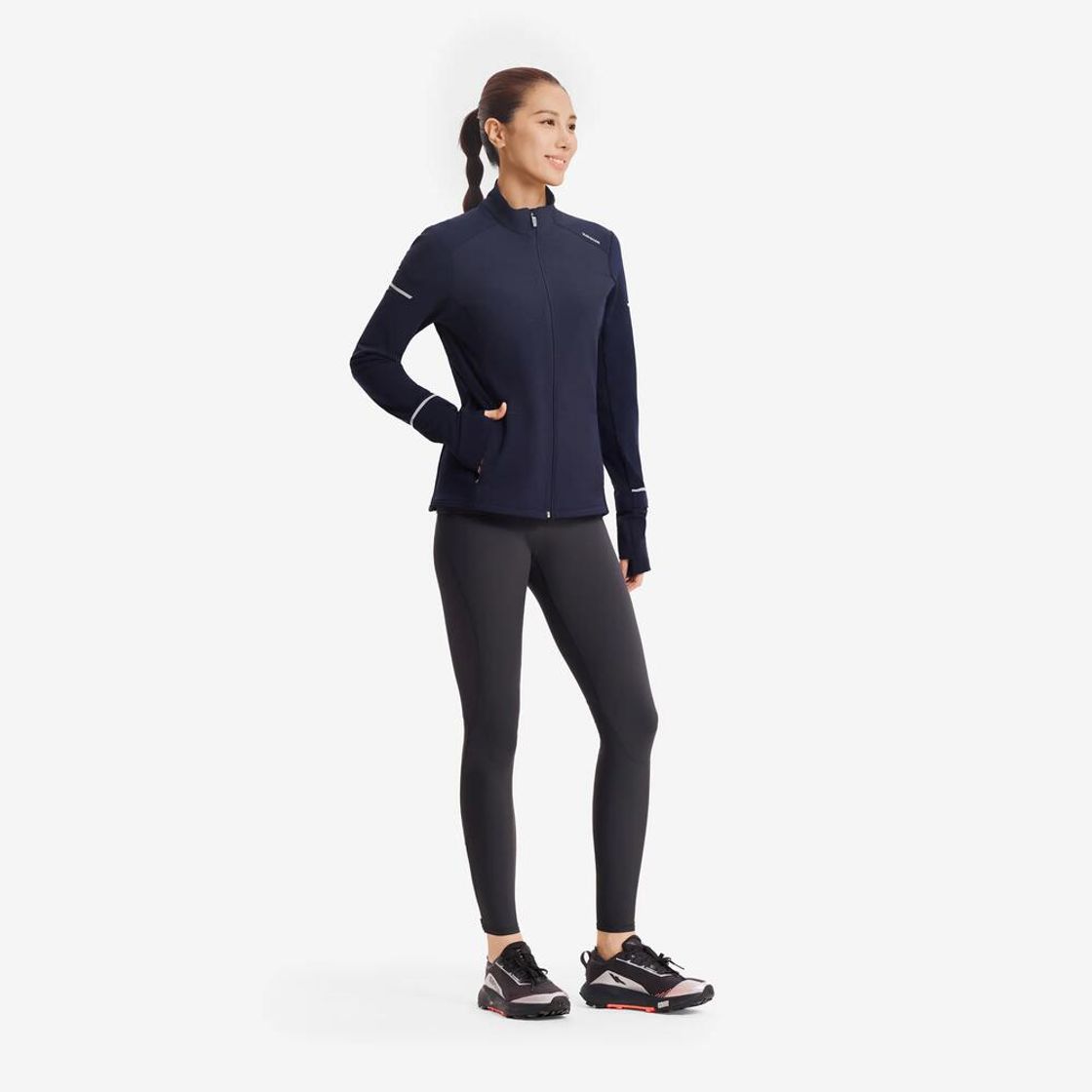 데카트론 여성 러닝 방한 자켓 웜 500 코스모스 블루(Decathlon Women's Running Thermal Jacket Warm 500 Cosmos Blue) - 5