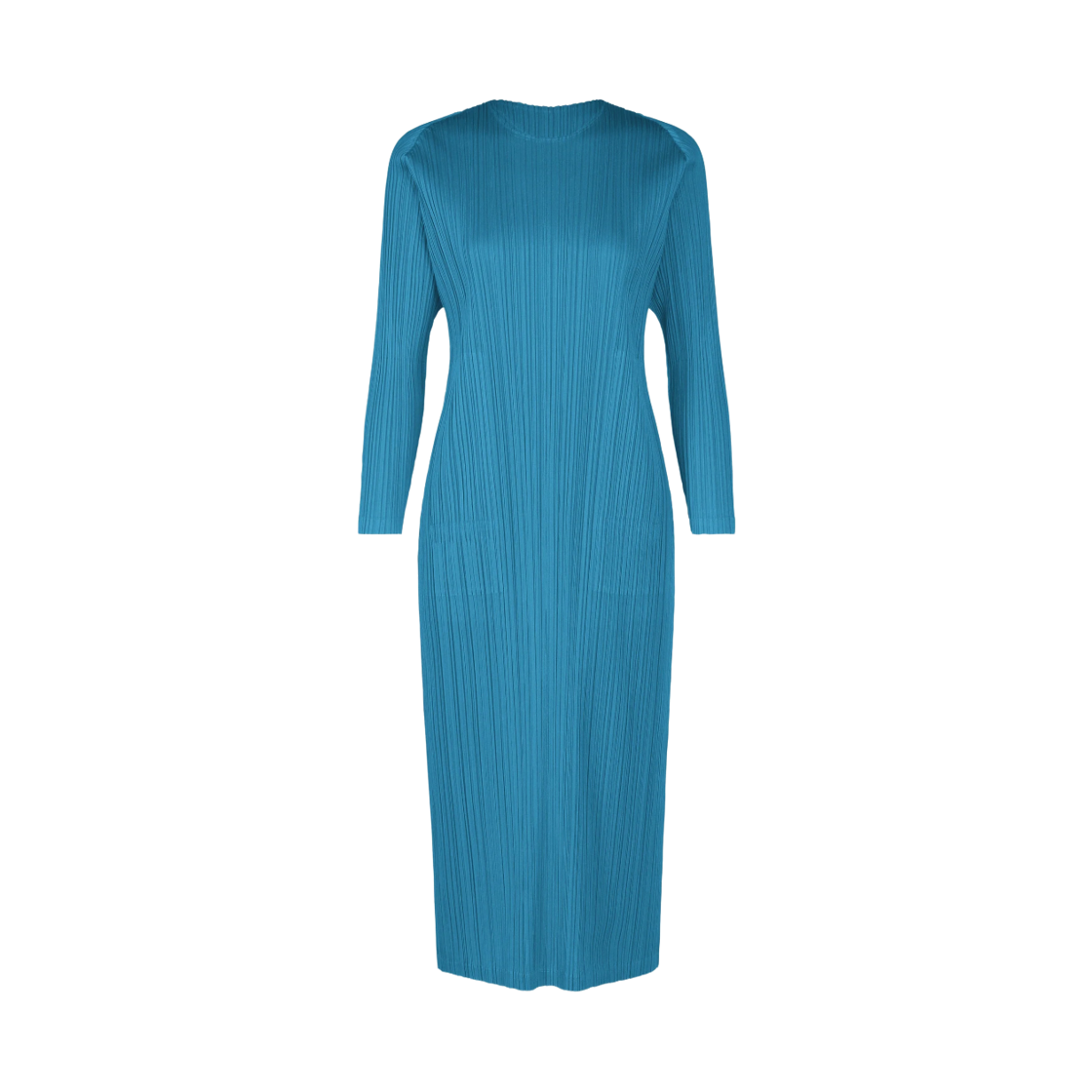 PP66-JH126-76 (W) Pleats Please Issey Miyake MC February Dress Deep Blue