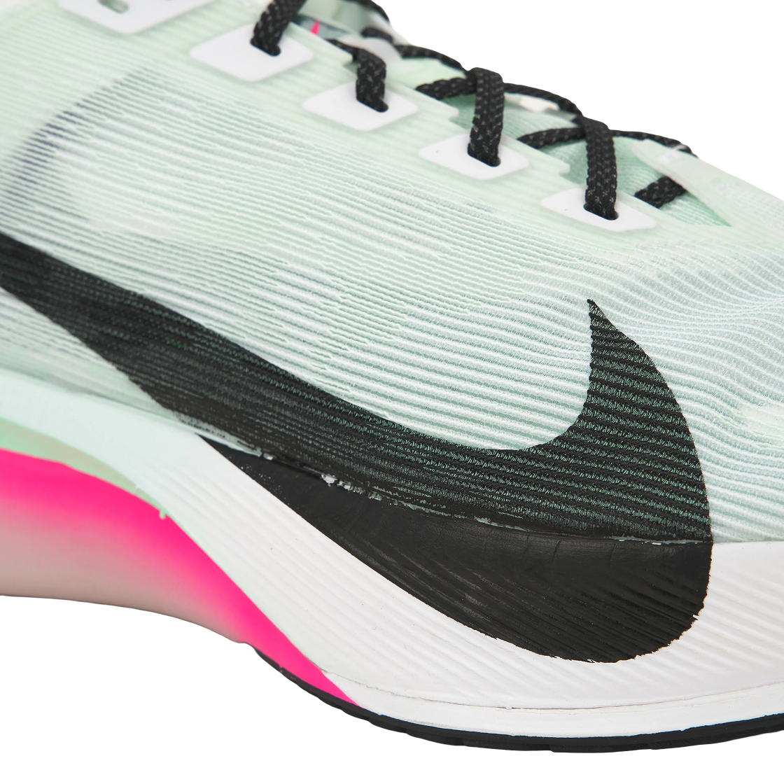 (W) 나이키 줌X 베이퍼플라이 넥스트% 4 화이트 하이퍼 핑크((W) Nike ZoomX Vaporfly Next% 4 White Hyper Pink) - 7