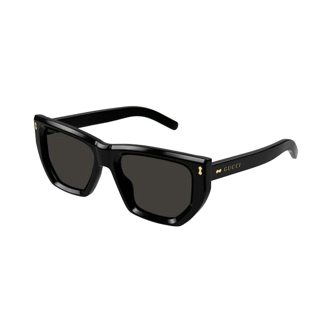 GG1520S-001 Gucci Square Frame Sunglasses Black Grey