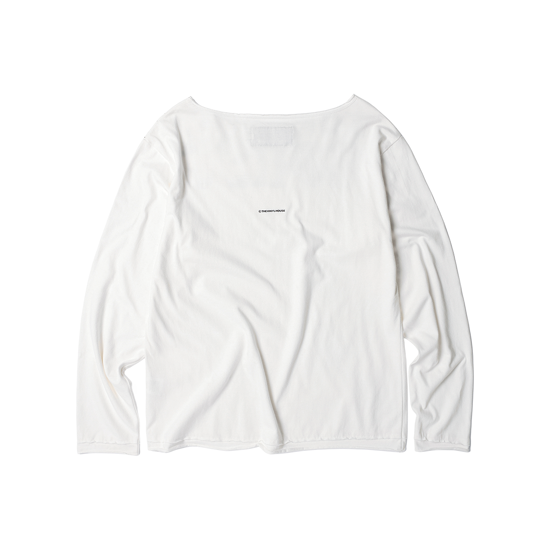 더바이닐하우스 루즈 핏 언밸런스 롱슬리브 티셔츠 화이트(Thevinylhouse Loose Fit Unbalance LS Tee White) - 2