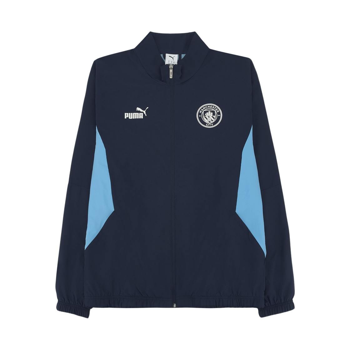 779131-73 Puma Manchester City Football Archive Jacket Navy Team Light Blue (Non Marking Ver.)