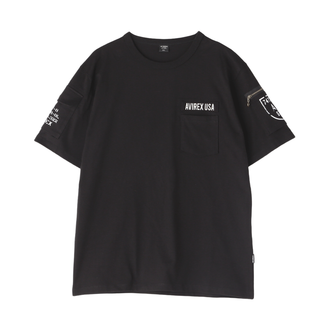 7835934010-ABL [KREAM 단독] Avirex Fatigue Short Sleeve Tee Black