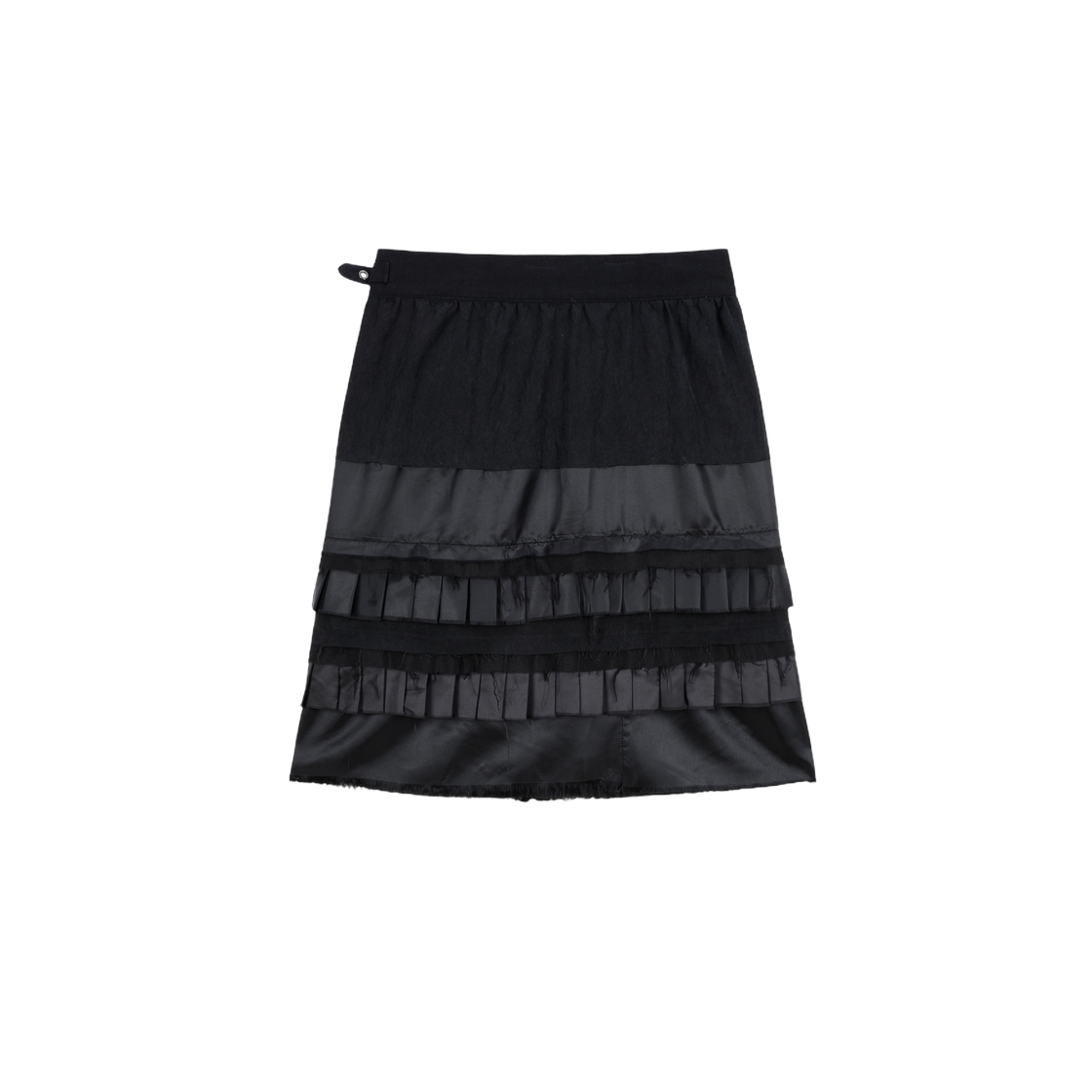 베이컨트 아카이브 모나 프릴 레이어드 랩 스커트 블랙(Vacant Archive Mona Frill Layered Wrap Skirt Black) - 2