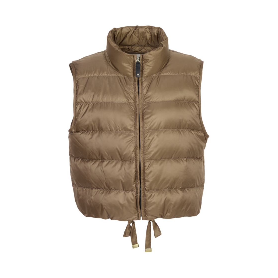 (W) 막스마라 큐브 파빌라 발수 패딩 크롭 질레 허니((W) Max Mara The Cube Favilla Water-Repellent Padded Cropped Gilet Honey)