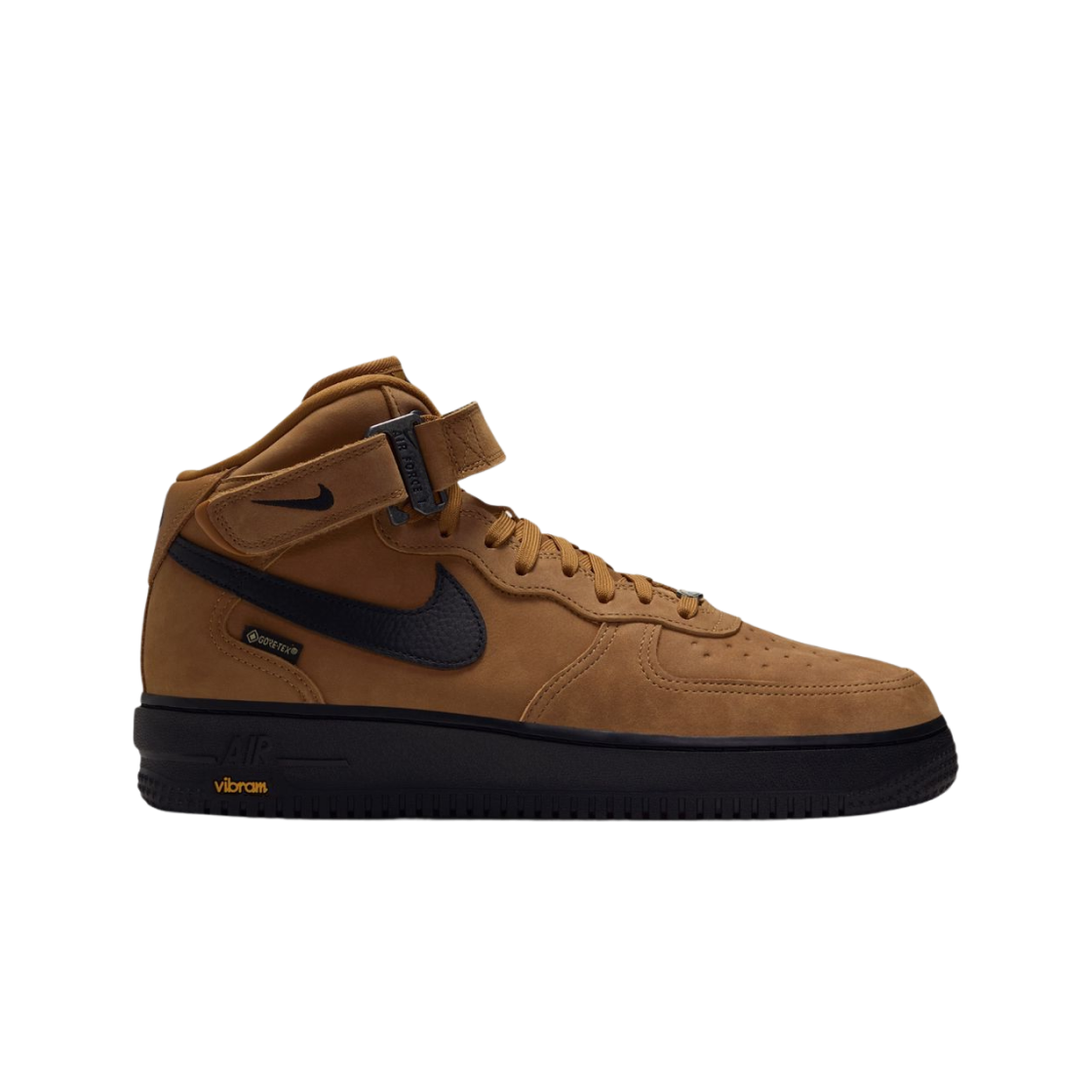 IO1875-700 Nike Air Force 1 Mid '07 Gore-Tex Vibram Wheat Total Orange