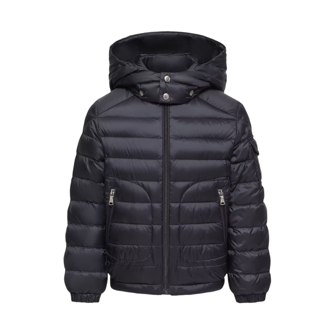 L1-954-1A00036-597YF-778 (Kids) Moncler Lauros Hooded Down Jacket Navy Blue - 26SS