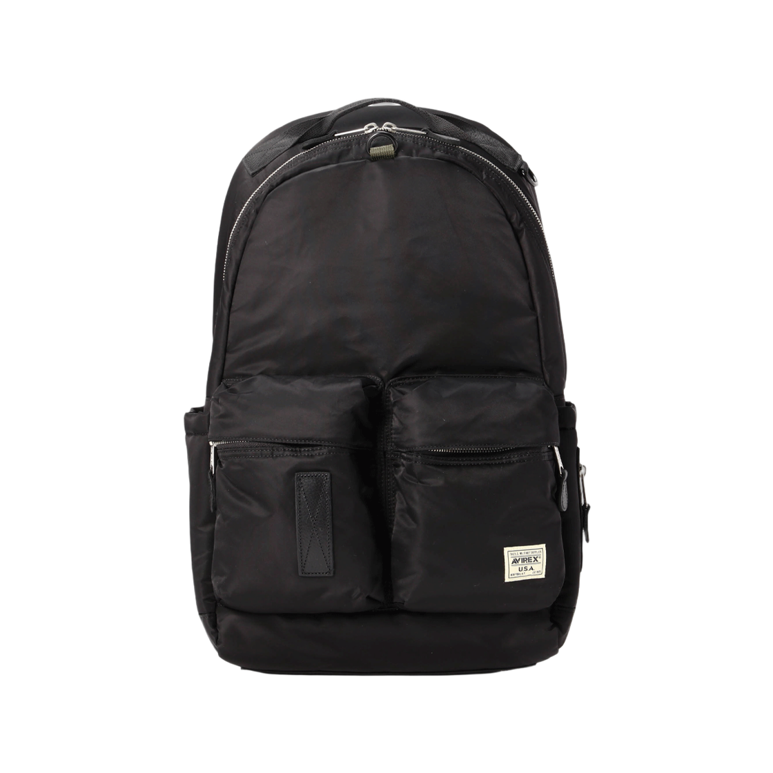 7836976015-ABL [예약배송] Avirex Flight Nylon Backpack Black
