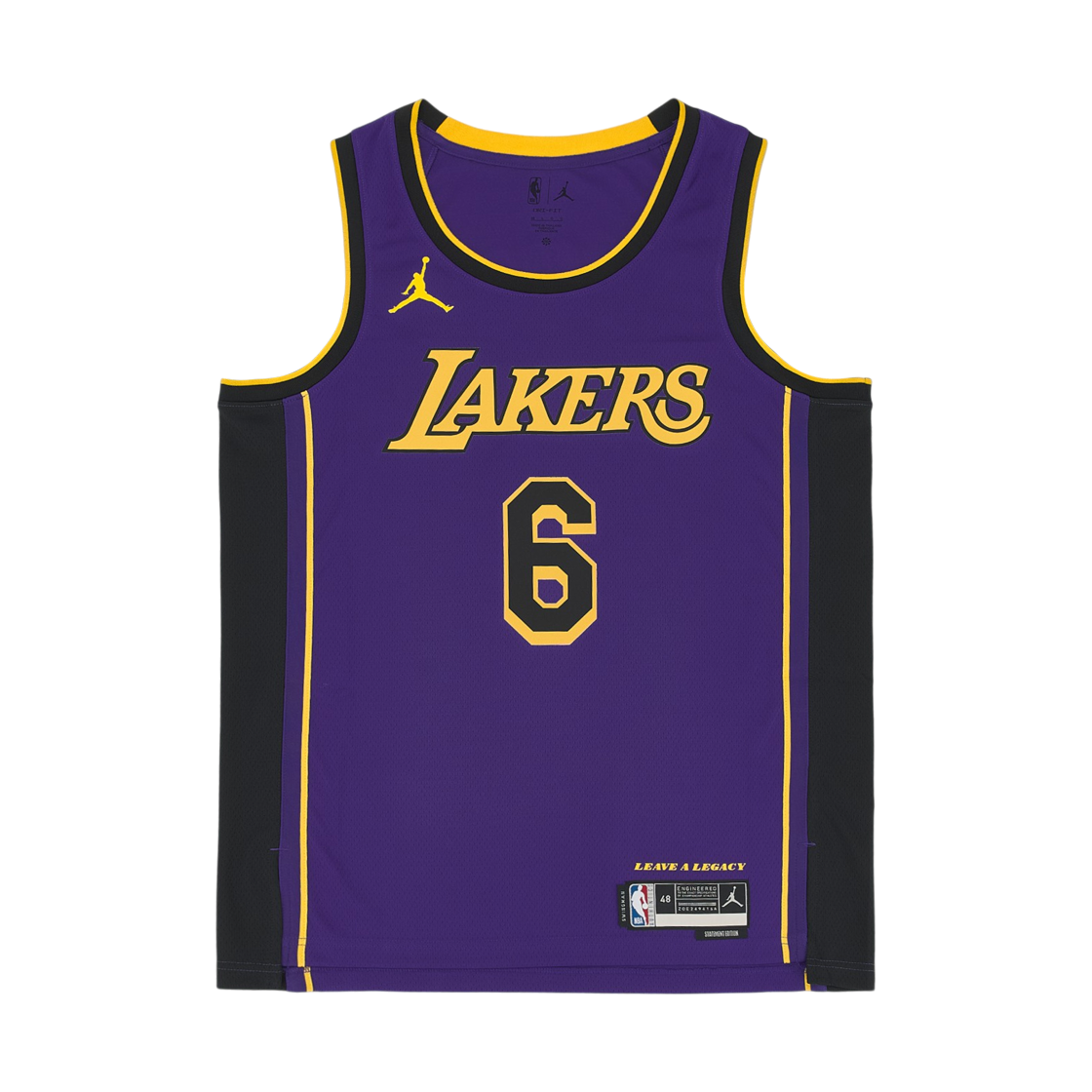 DO9530-505 Jordan LeBron James LA Lakers Statement Edition NBA Swingman Jersey Field Purple