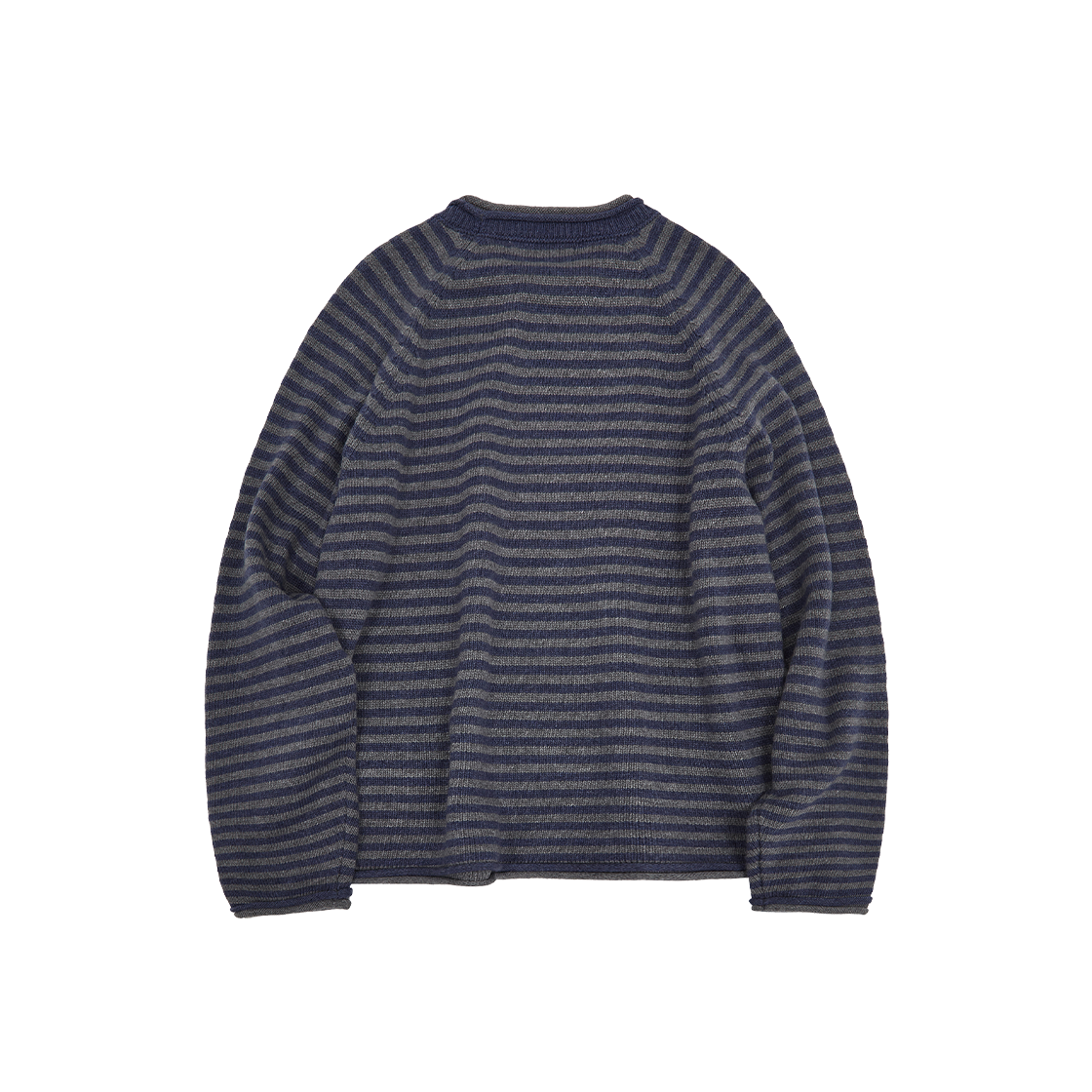 메아 넥 레이어드 울 니트 더치 블루(Mea Neck Layered Wool Knit Dutch Blue) - 2