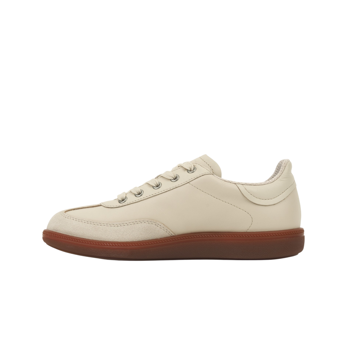 (W) 에코 소프트 11 레더 고어텍스 트레이너 베이지((W) Ecco Soft 11 Leather Gore-Tex Trainer Beige) - 3