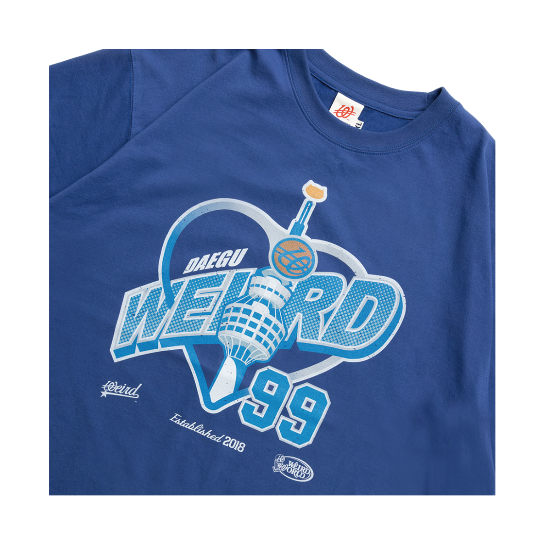 위얼드월드 WEIRD X HHTRN 타워 티셔츠 BLUE(WEIRD WORLD WEIRD X HHTRN Tower T-shirt BLUE) - 3
