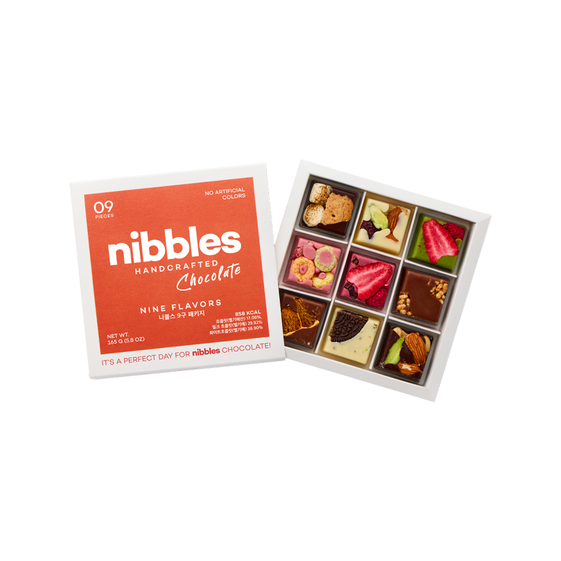 - nibbles handcrafted chocolate gift box 9PCS