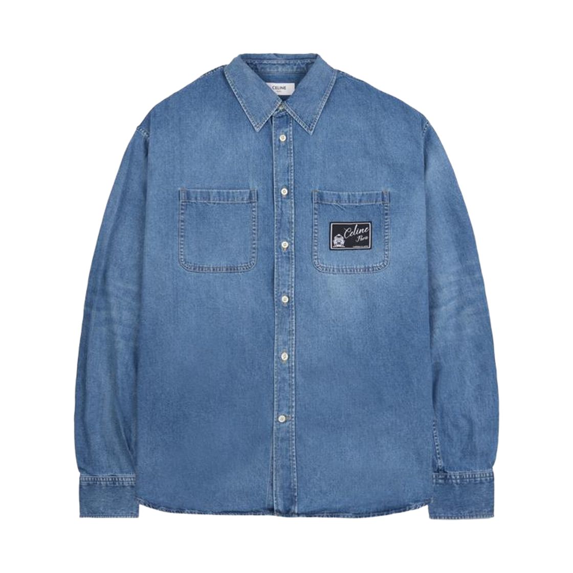 RC0N52N67 GDP1 [20% 쿠폰] Celine Cotton Denim Shirt Indigo Whisper