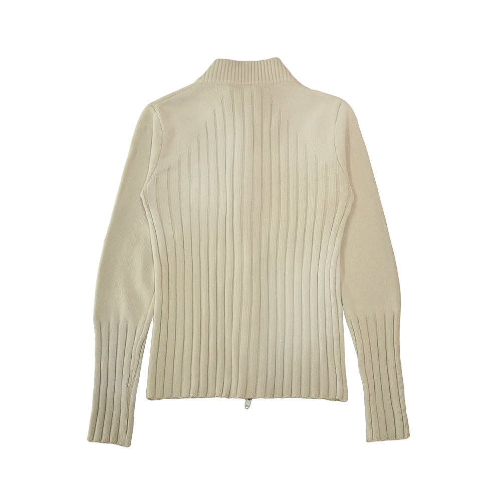 메인부스 스펙터 워시드 집업 스웨터 아이보리(MAINBOOTH Specter Washed Zip-Up Sweater Ivory) - 2