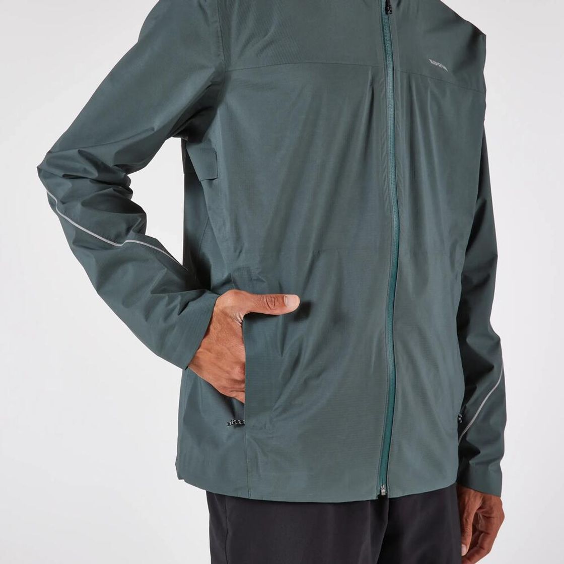 데카트론 남성 트레일러닝 방수 자켓 런 500 스모크 그린(Decathlon Men's Trail Running Waterproof Jacket Run 500 Smoke Green) - 7