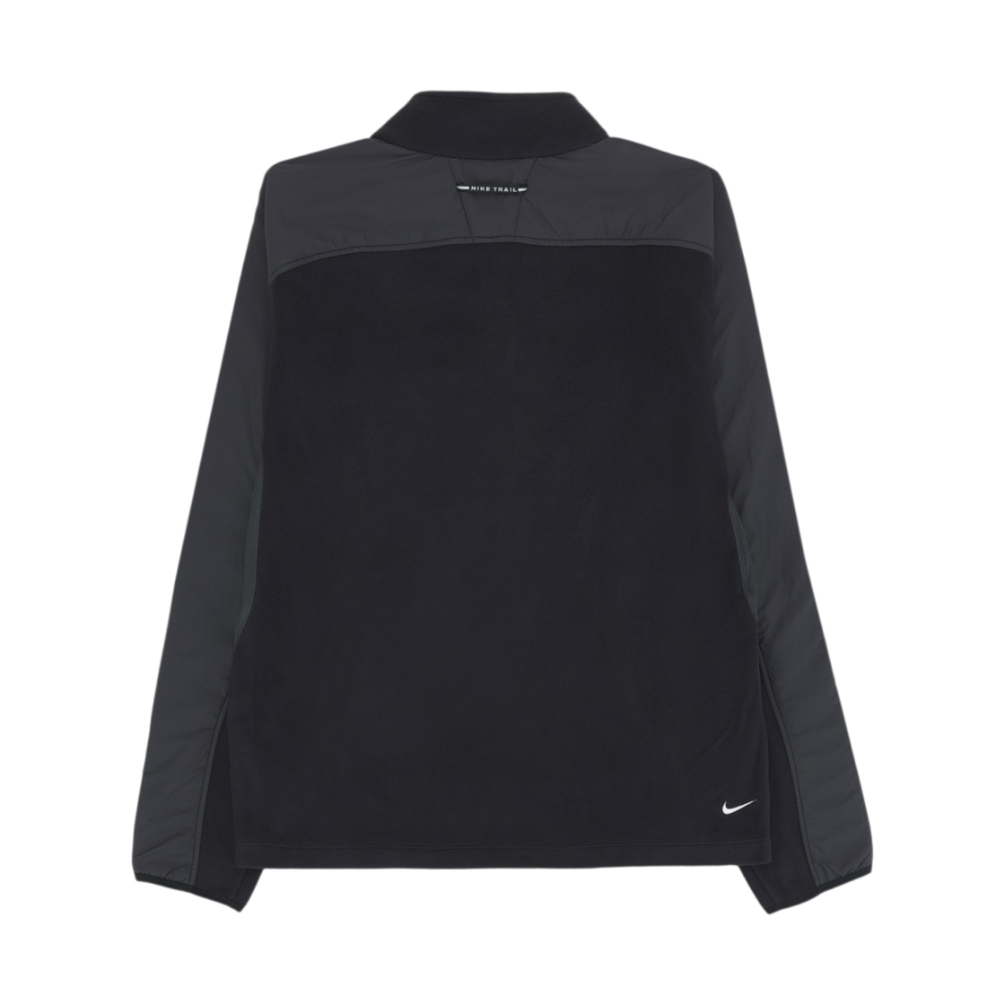 나이키 트레일 폴라텍 쿼터집 플리스 러닝 탑 블랙 앤트러사이트(Nike Trail Polartec Quarter Zip Fleece Running Top Black Anthracite) - 2