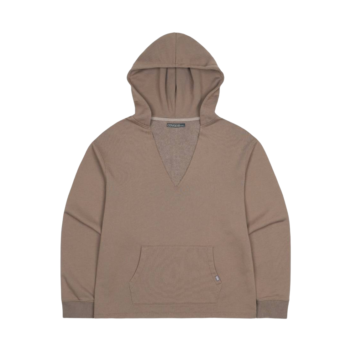 코이세이오 038 브이넥 후디 브라운(COYSEIO 038 V-Neck Hoodie Brown)