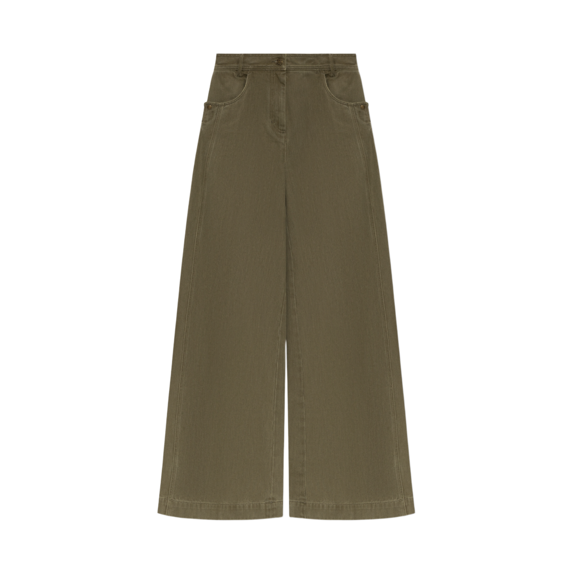 MXMALAMARO 002 [20% 쿠폰] (W) Max Mara Alamaro Cotton Trousers Khaki