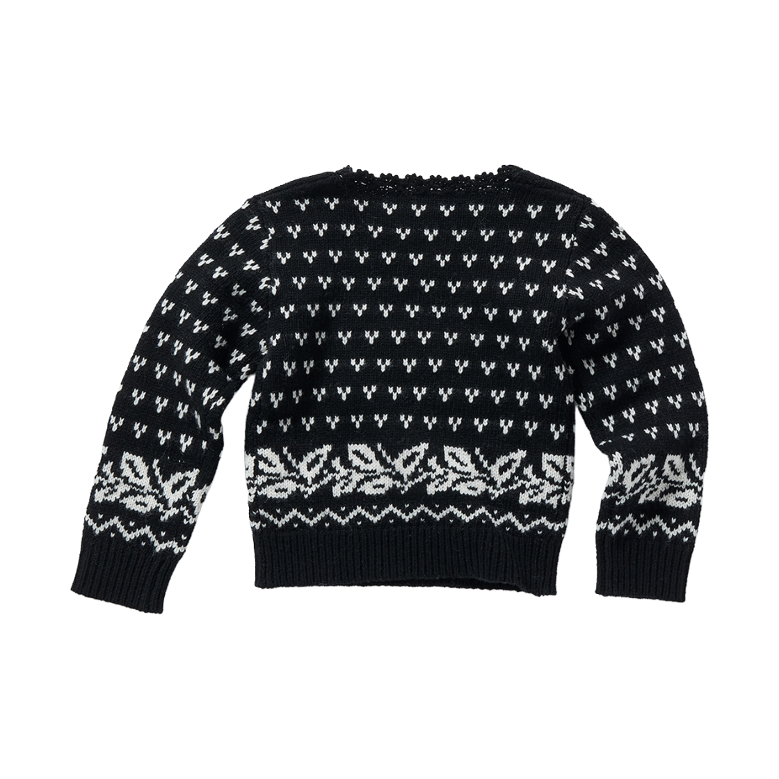 퍼버즈 우먼 버즈 아이 타이니 니트 블랙 - 26FW(Perverze Women Birds Eye Tiny Knit Black - 26FW) - 2