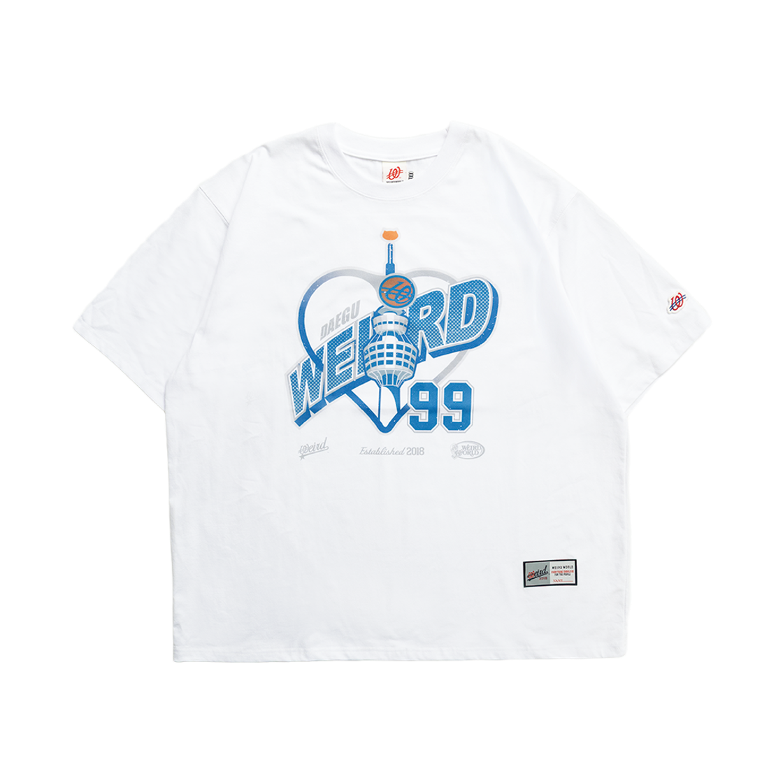 P00000PU WEIRD WORLD WEIRD X HHTRN Tower T-shirt WHITE