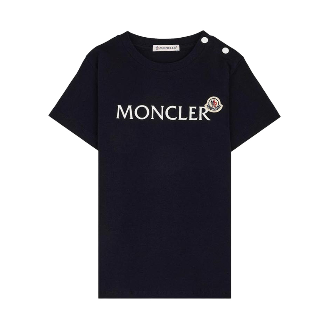 L1-951-8C00004-89AUM-778 (Kids) Moncler Logo Printed T-Shirt Navy Blue - 26SS