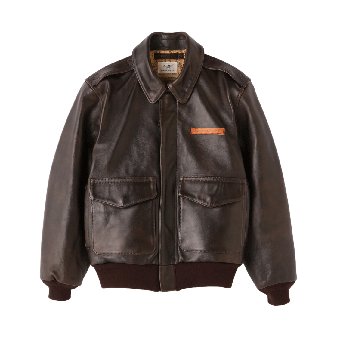 7836950008-ABR [예약배송] Avirex A-2 Antique Lamb Brown