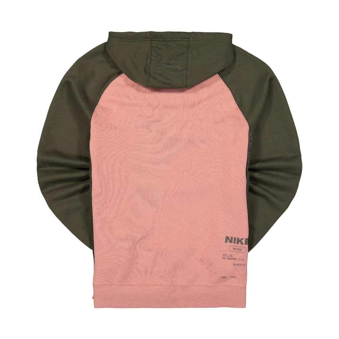 나이키 NSW 시티 메이드 프렌치 테리 풀오버 후드 러스트 핑크 카고 카키 - 아시아(Nike NSW City Made French Terry Pullover Hoodie Rust Pink Cargo Khaki - Asia) - 2
