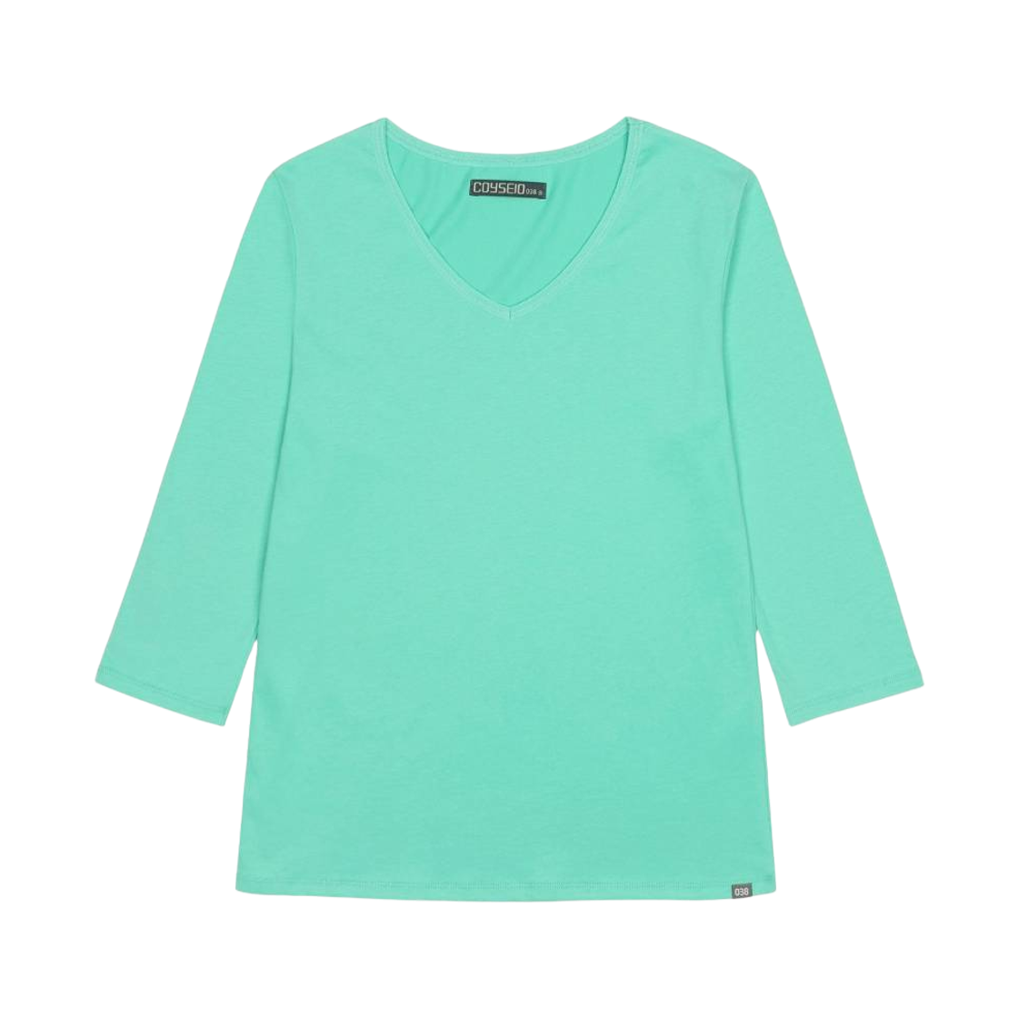 코이세이오 038 브이넥 쿼터 슬리브 민트(COYSEIO 038 V-Neck 3/4 Sleeve Mint)