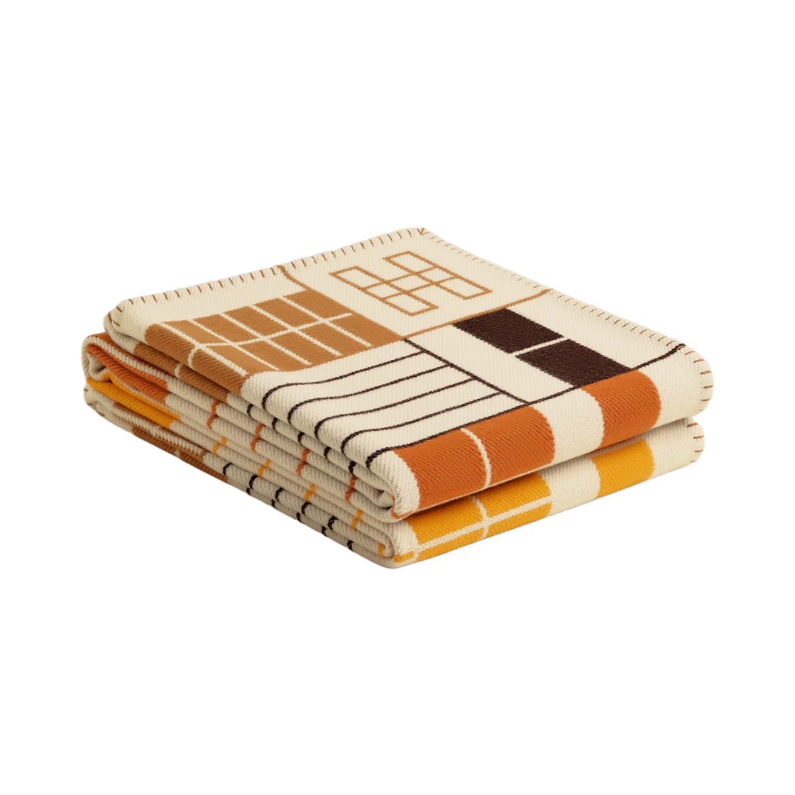 에르메스 아틀리에 다르티스트 블랭킷 메리노 울 캐시미어 & 미엘 골드(Hermes Atelier D'Artiste Blanket Merinos Wool Cashmere & Miel Gold) - 2
