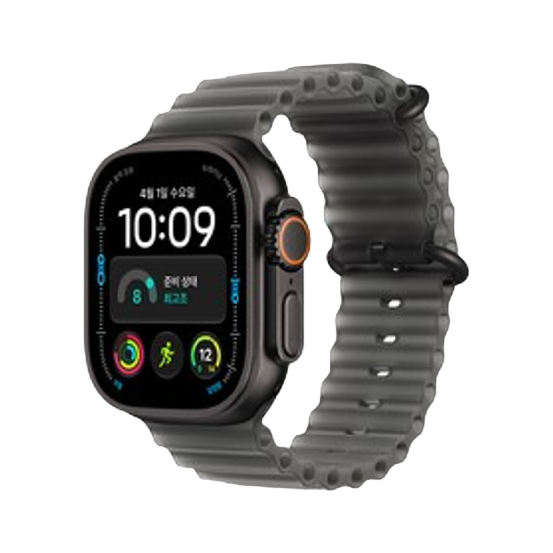 애플 워치 울트라 4 49mm 셀룰러 트랜스루센트 블랙 오션 밴드 블랙 (국내 정식 발매 제품)(Apple Watch Ultra 4 49mm Cellular Translucent Black Ocean Band Black (Korean Ver.))