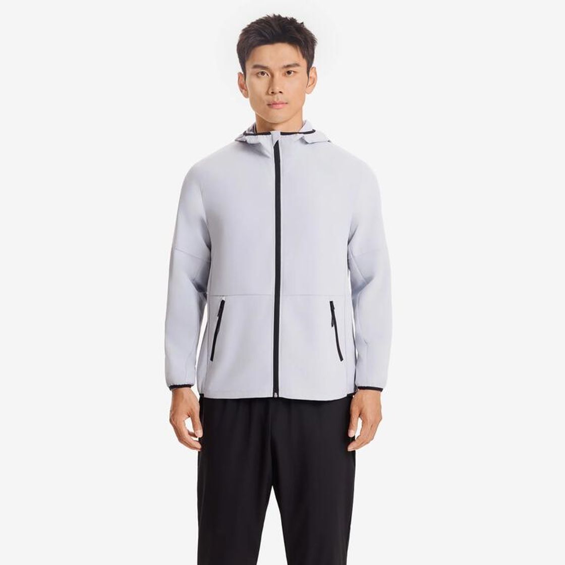 데카트론 남성 러닝 윈드 자켓 런 100 실버 그레이(Decathlon Men's Running Wind Jacket Run 100 Silver Grey) - 2