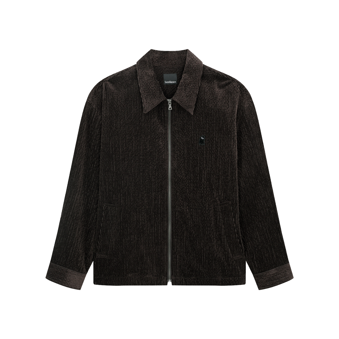 지오송지오 셈블런스 코듀로이 집업 셔츠 브라운 ZI5SH809BR(ZIOSONGZIO SEMBLANCE Corduroy Zip Up Shirt Brown) - 1