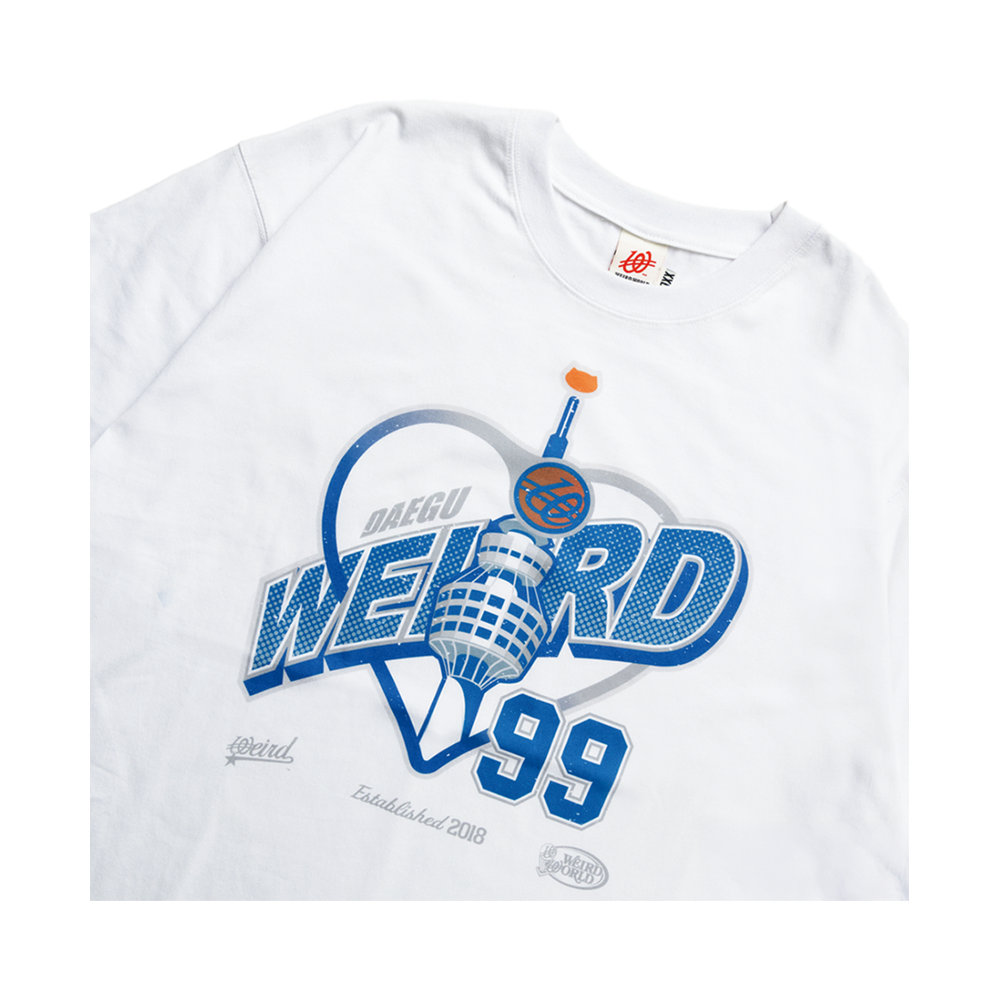 위얼드월드 WEIRD X HHTRN 타워 티셔츠 WHITE(WEIRD WORLD WEIRD X HHTRN Tower T-shirt WHITE) - 3