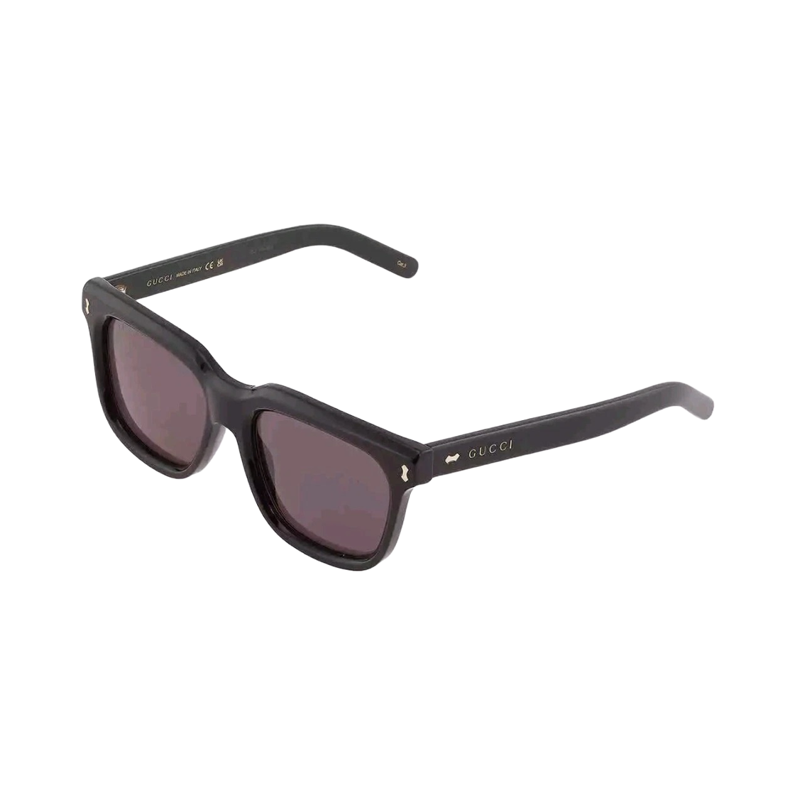 GG1523S-001 Gucci Round Frame Acetate Sunglasses Black