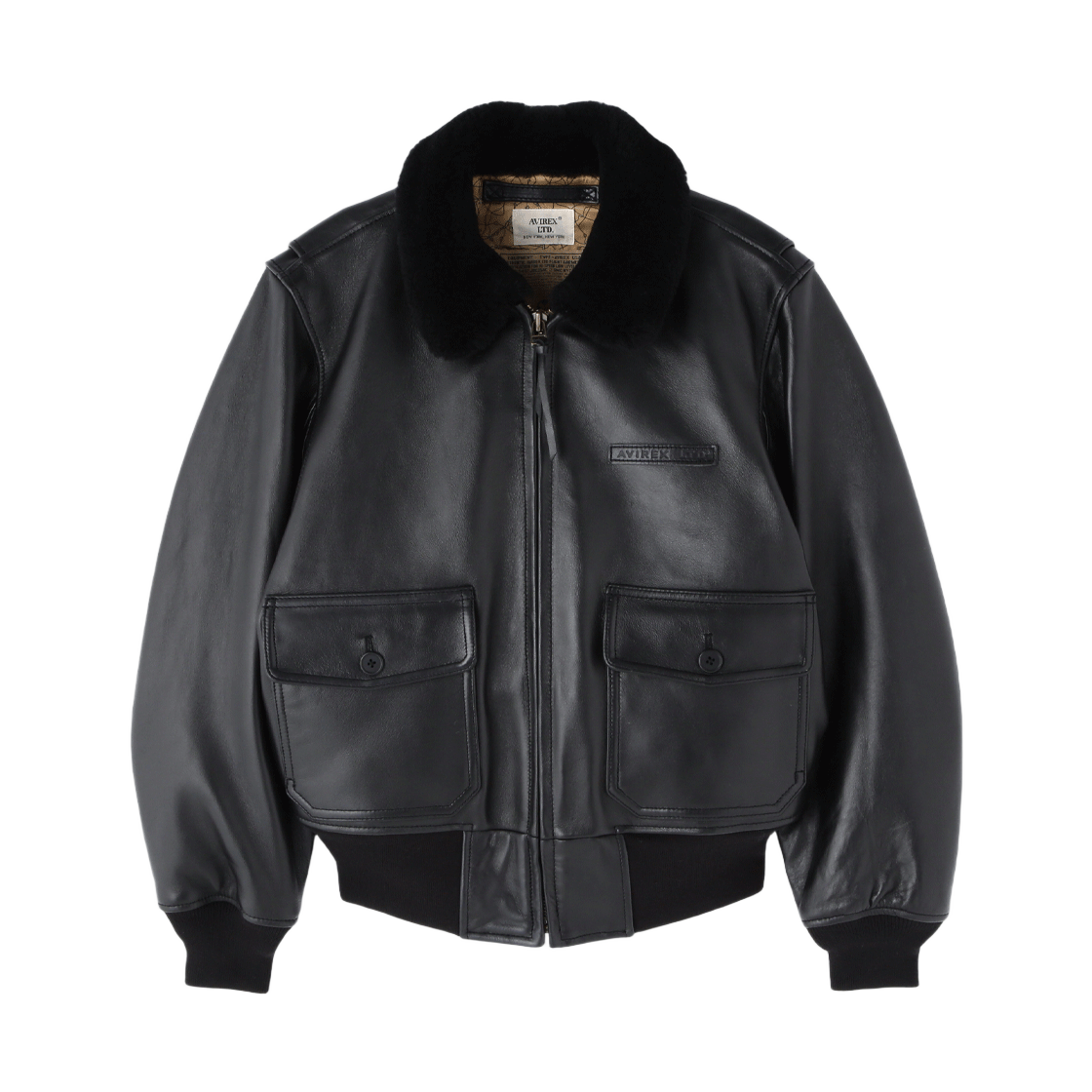 7836950007-ABL [예약배송] Avirex G-1 Antique Lamb Black