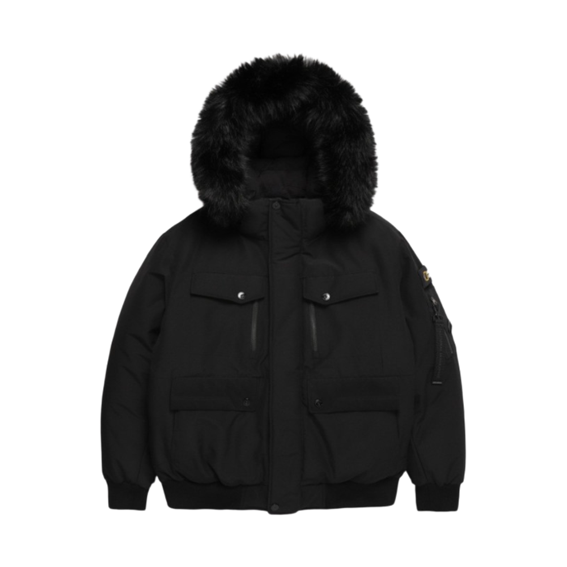 내셔널 지오그래픽 타루가 퍼 트리밍 후디 다운 점퍼 카본 블랙(National Geographic Taruga Fur Trim Hood Down Jumper Carbon Black)
