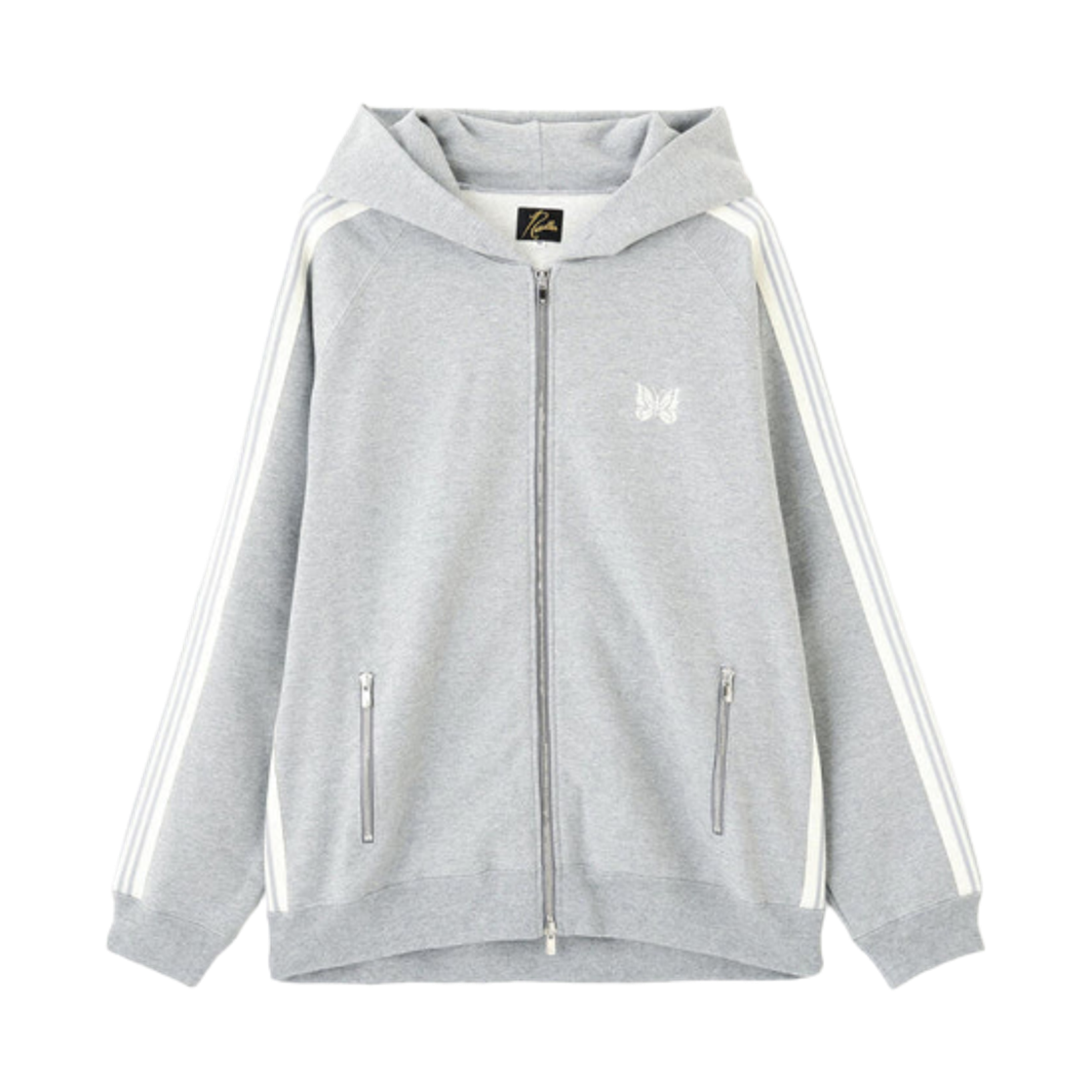 SX1529 Needles x LHP Zip Track Hoodie Cotton Jersey Grey - LHP Exclusive