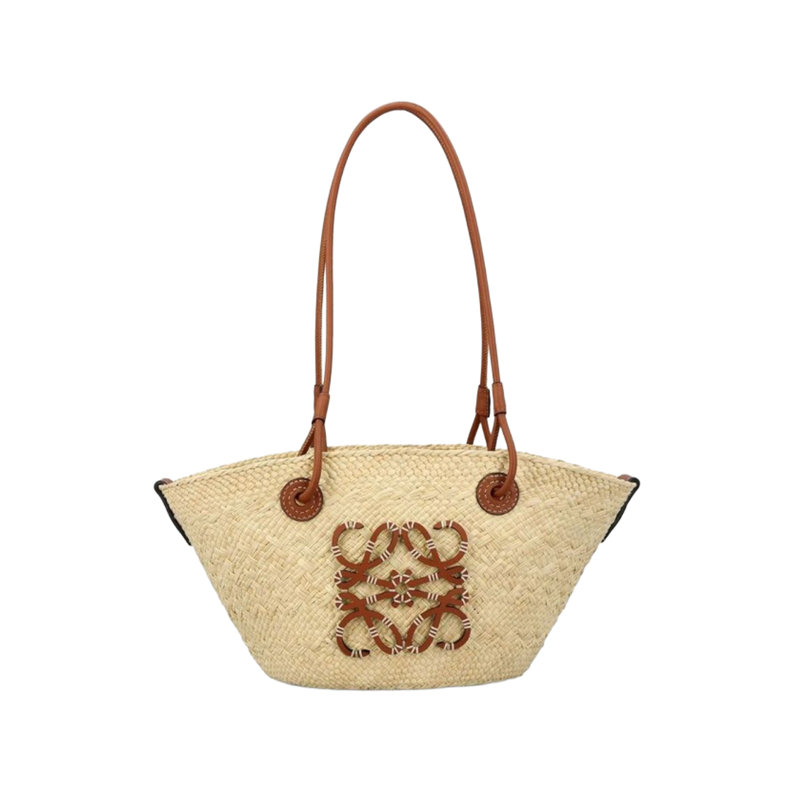 AABKP65X03-2435 Loewe Anagram Small Basket Shoulder Bag Beige Brown