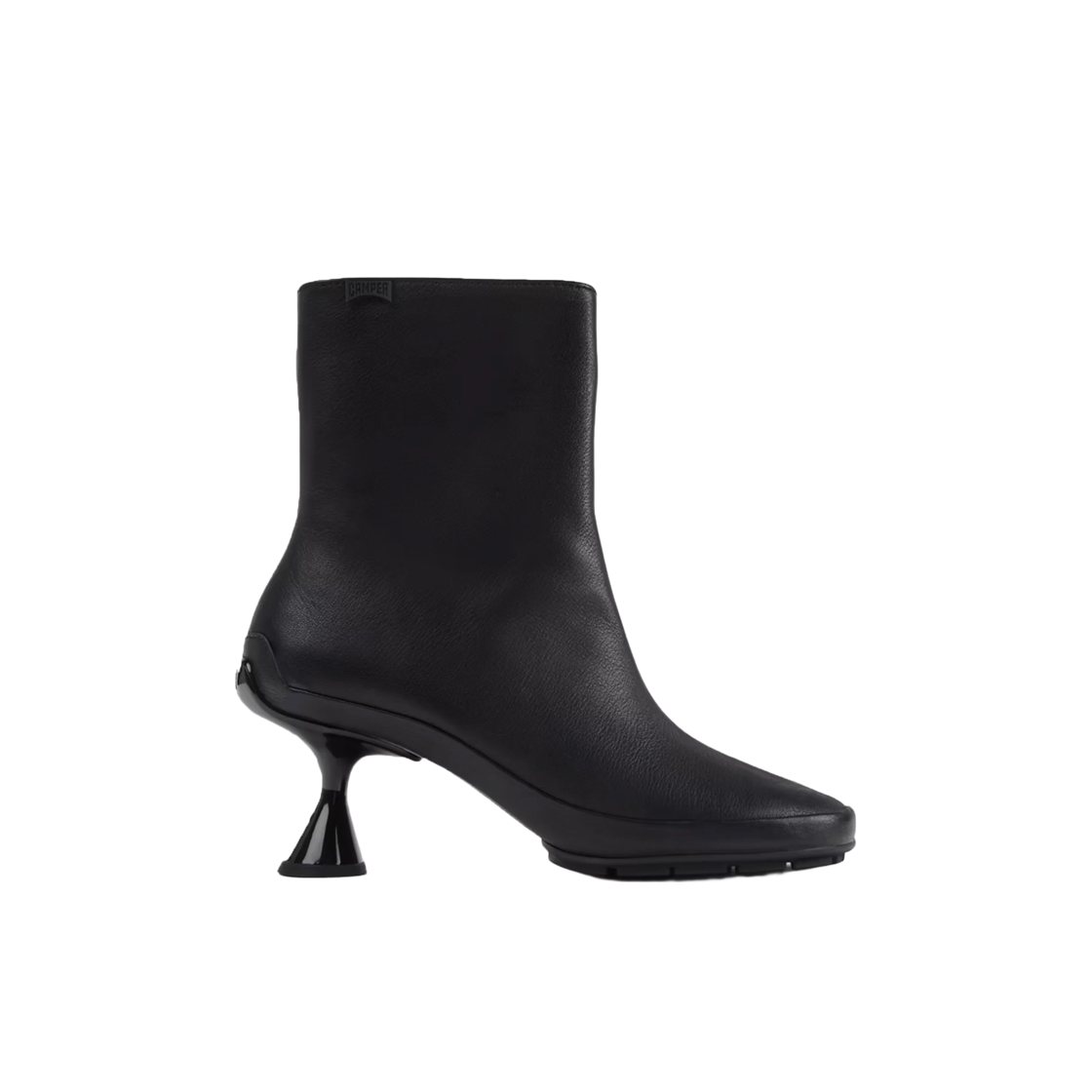 K400850-001 (W) Camper Right Left Leather Ankle Boots Black