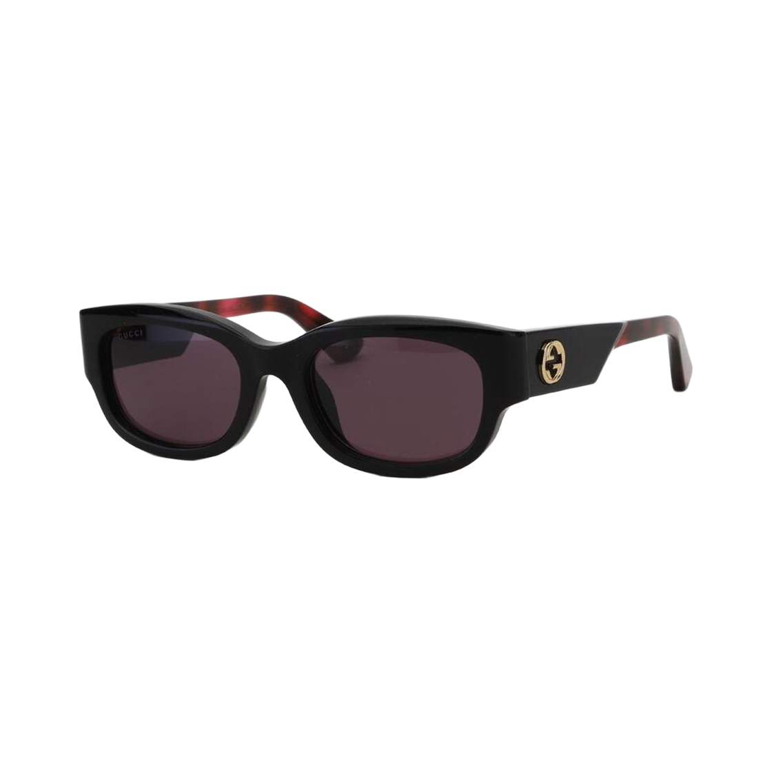 GG1667SK-003 (W) Gucci GG Oval Frame Sunglasses Black Havana