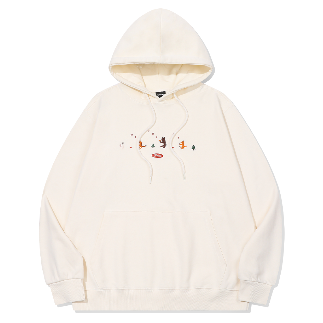 C26FB14 CPGN STUDIO Forest Band Embroidery Hoodie Cream