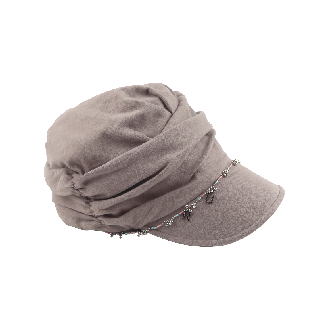 26HSCAP02 Rubati Kamila Turban Shirring Cap Dune Beige