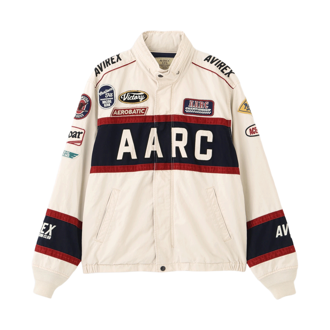 7836152005-AOW [KREAM 단독] Avirex Classic Racing Jacket Off White