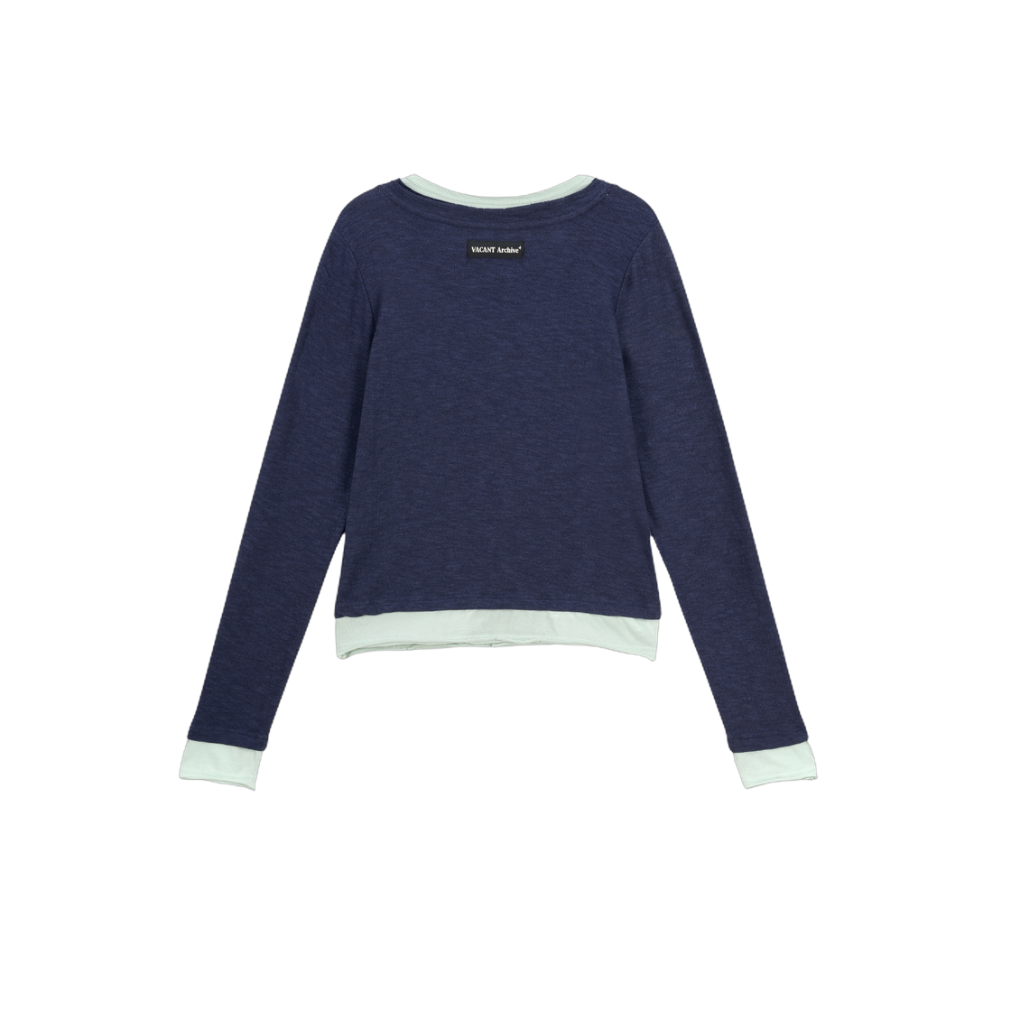 베이컨트 아카이브 (여성) 헤이든 브이넥 레이어드 롱슬리브 네이비(Vacant Archive (Women) Hayden V-Neck Layered Long Sleeve Navy) - 2