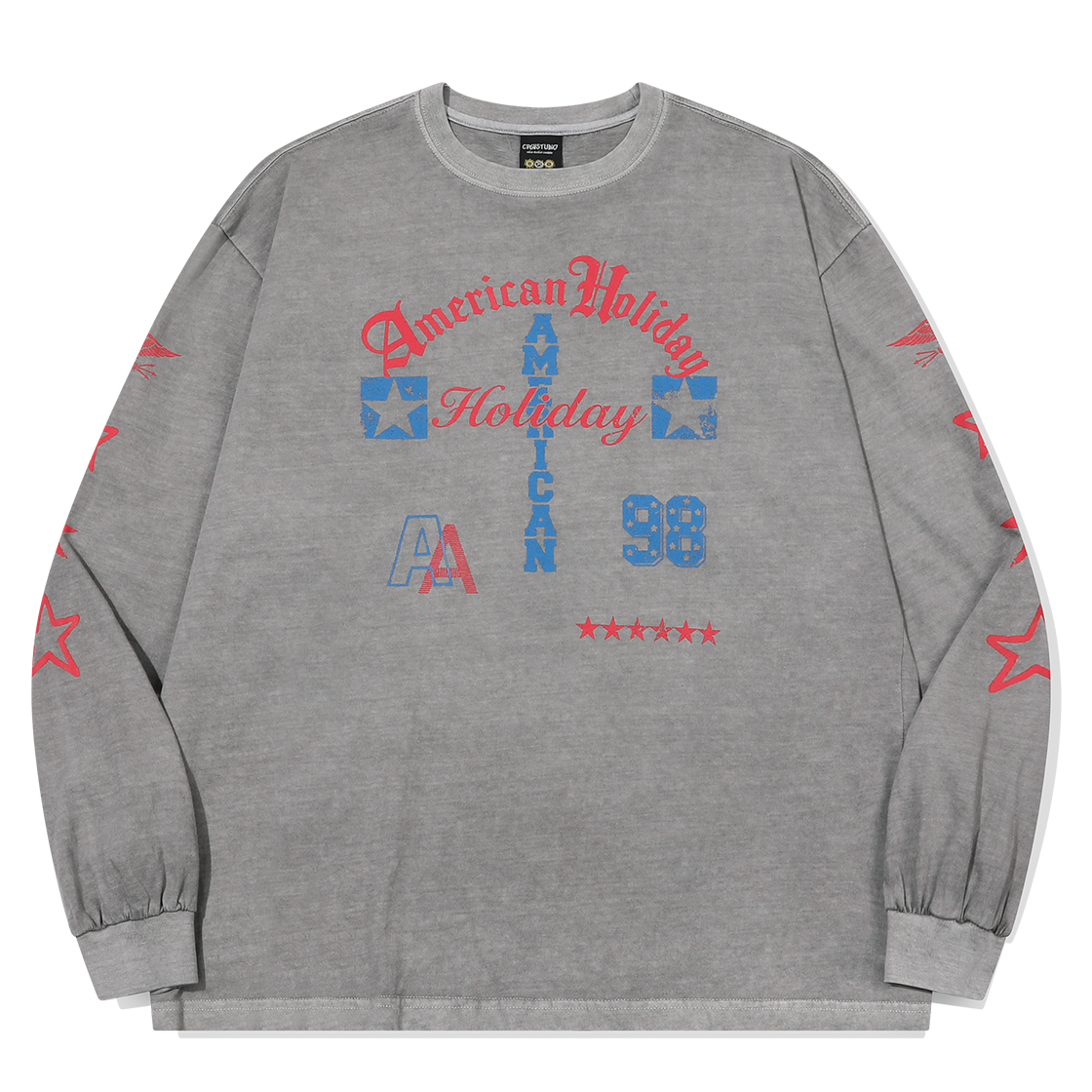 꼼파뇨 홀리데이 피그먼트 롱슬리브 고스트그레이(CPGN STUDIO Holiday Pigment Long Sleeve Ghost Gray)