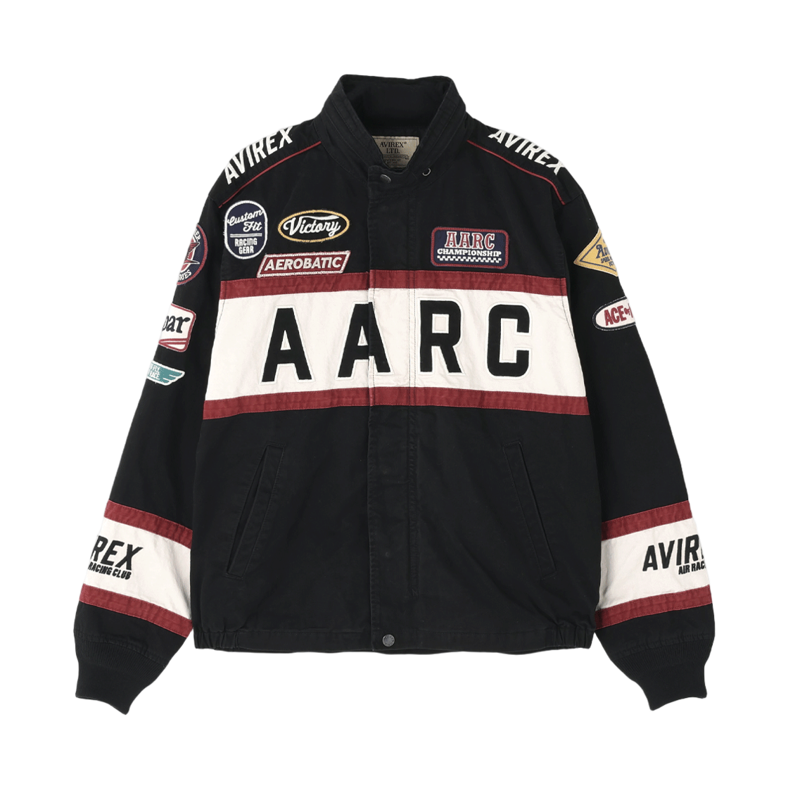7836152005-ABL [예약배송] Avirex Classic Racing Jacket Black